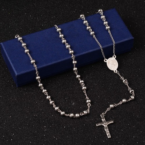 Stainless steel rosary - stainless,