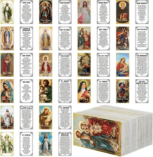 240 pcs catholic prayer cards - catholic,