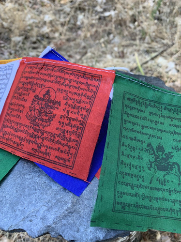 Tibetan buddhist prayer - prayer, flags