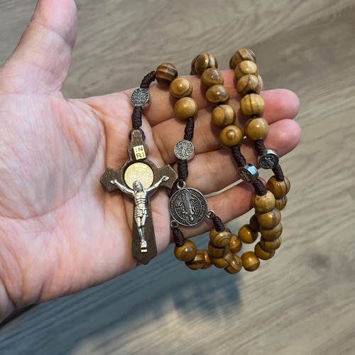 Saint benedict wooden - saint,